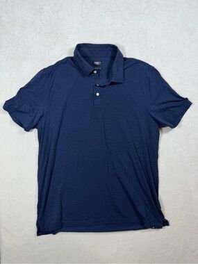 Faherty Reserve XL The Movement Polo Men's Navy Short-Sleeve Polo Soft Cotton
